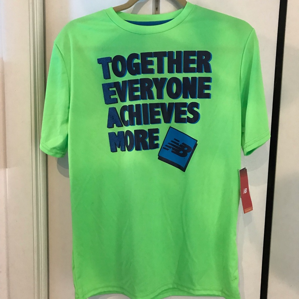 2 brand new boys new balance dry-fit shirts